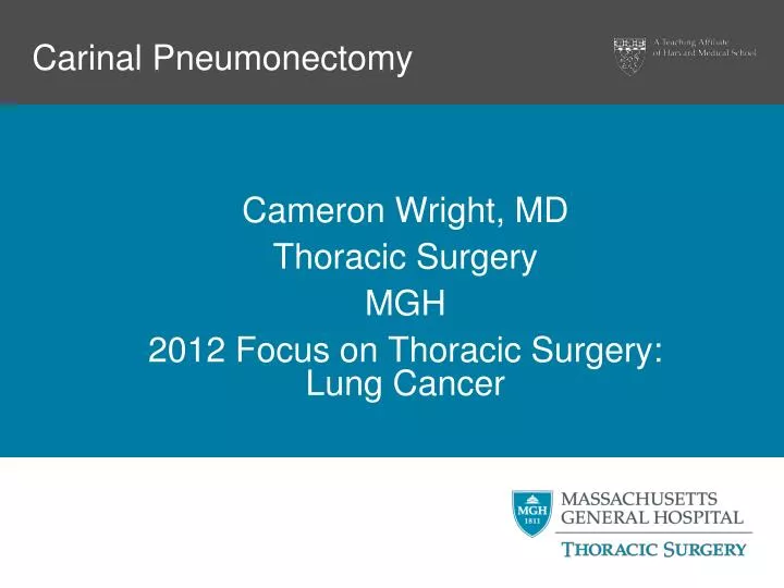 carinal pneumonectomy