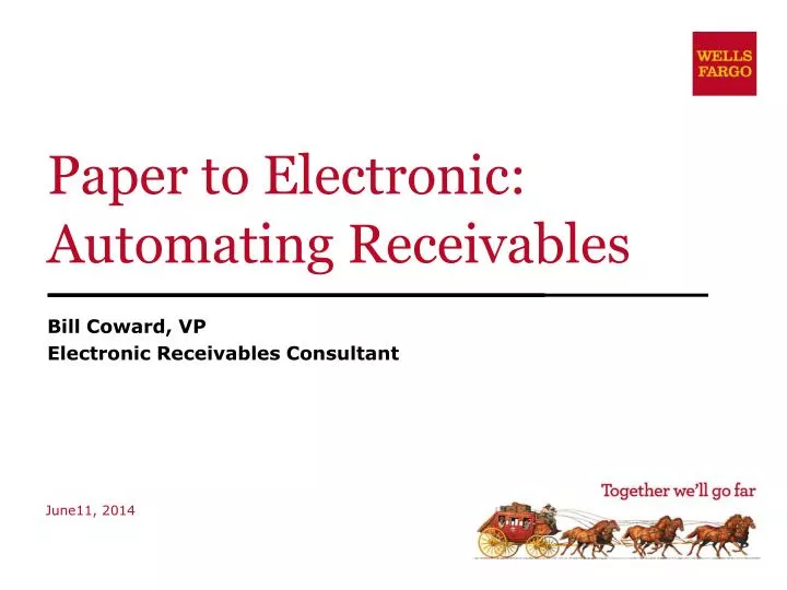 paper to electronic automating receivables