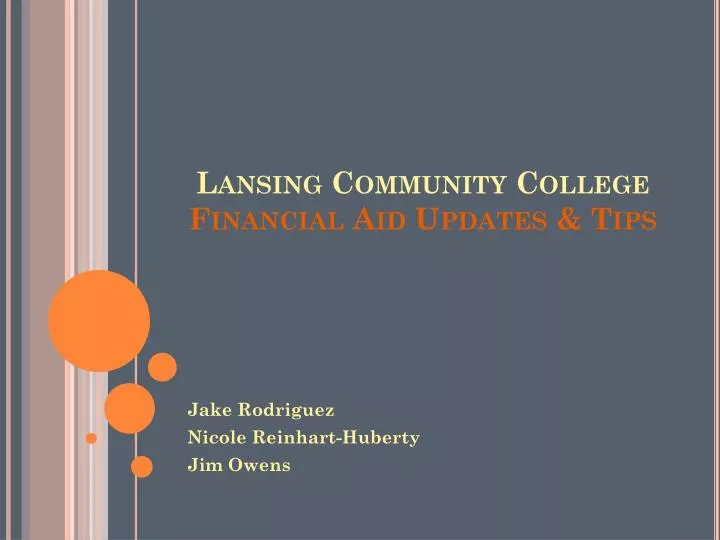 lansing community college financial aid updates tips