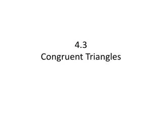 4 3 congruent triangles