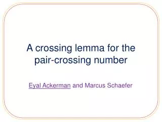 A crossing lemma for the pair-crossing number