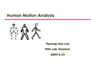 Human Motion Analysis
