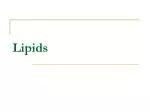 Lipids - slide 1
