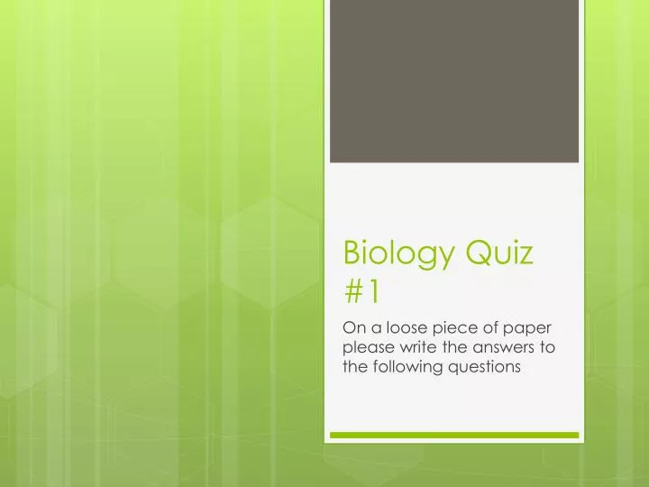 biology quiz 1