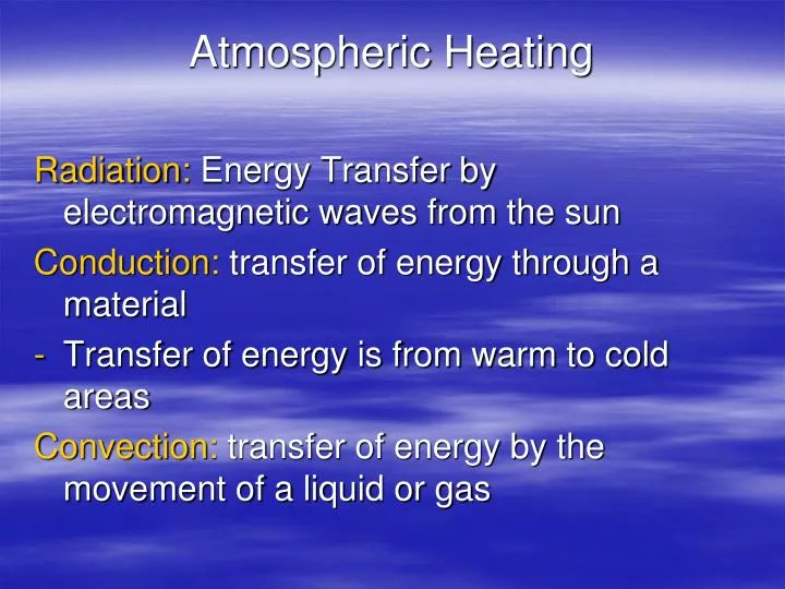 atmospheric heating