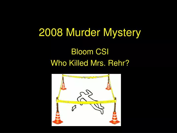 2008 murder mystery