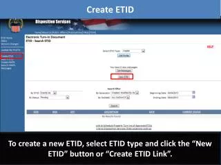 Create ETID