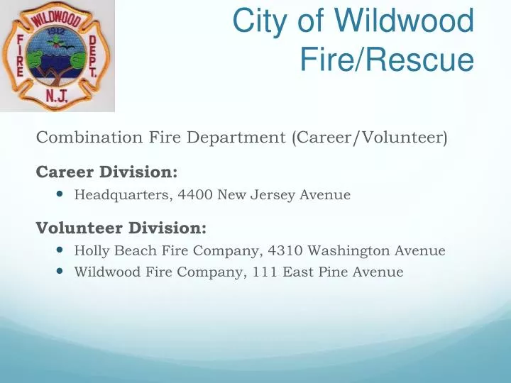 city of wildwood fire rescue