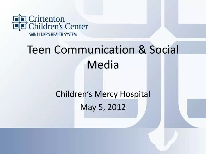 teen communication social media