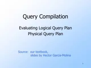 Query Compilation