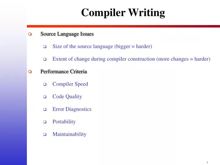 compiler writing