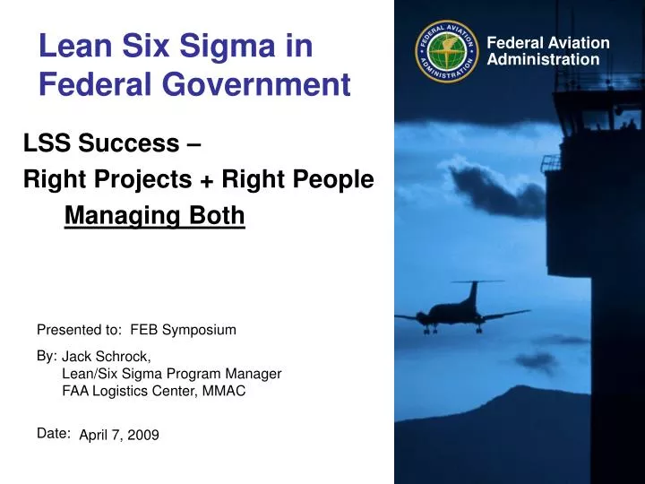 lean six sigma in federal government