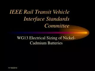 IEEE Rail Transit Vehicle Interface Standards Committee