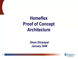 Homeflex Proof of Concept Architecture