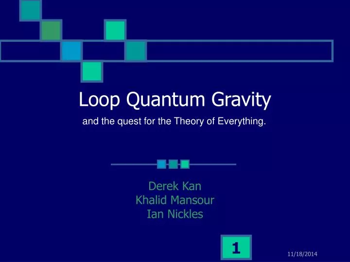 loop quantum gravity