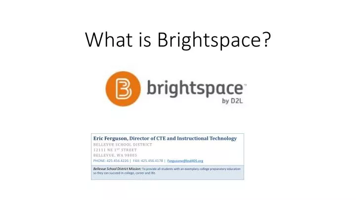 what is brightspace
