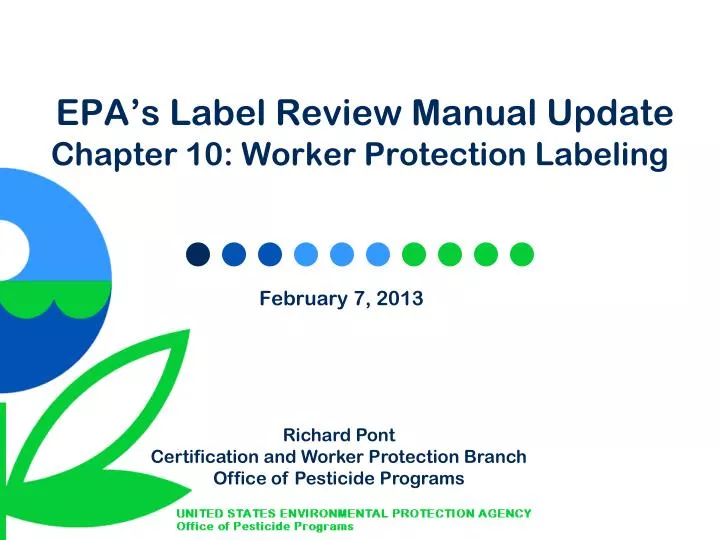 epa s label review manual update chapter 10 worker protection labeling