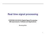 Real time signal processing - slide 1