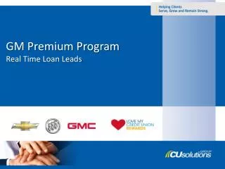 GM Premium Program Real Time Loan Leads