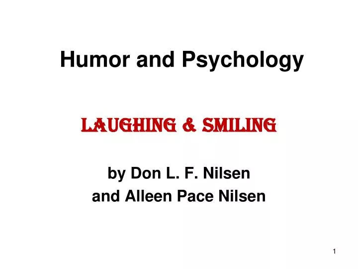 humor and psychology