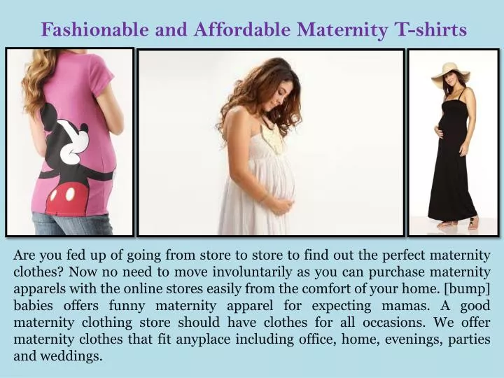 fashionable and affordable maternity t shirts