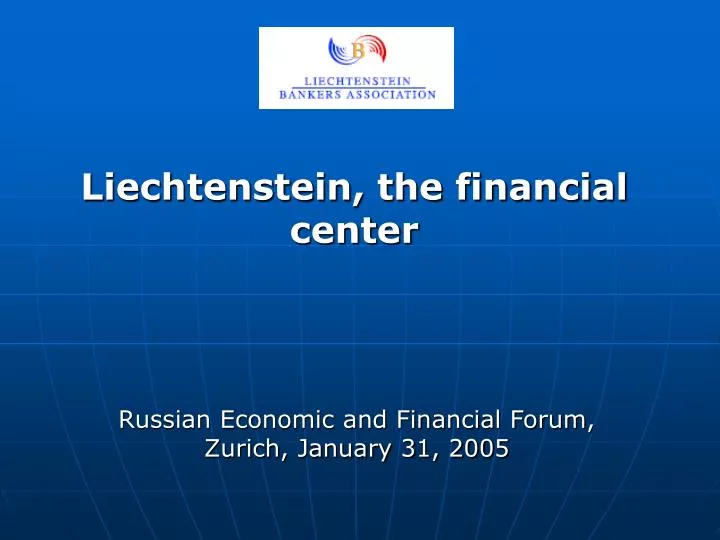 liechtenstein the financial center