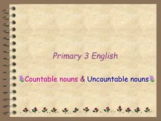 Primary 3 English