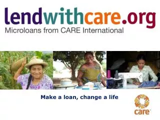 Make a loan, change a life