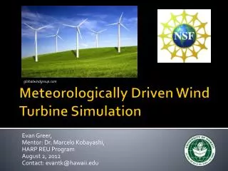Meteorologically Driven Wind Turbine Simulation