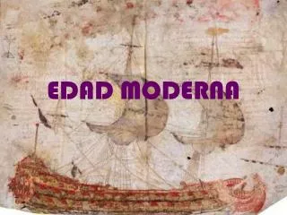 edad moderna
