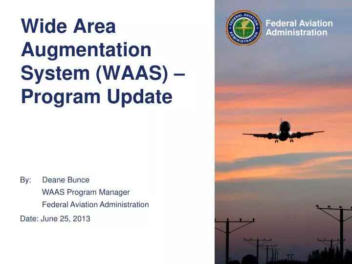 wide area augmentation system waas program update