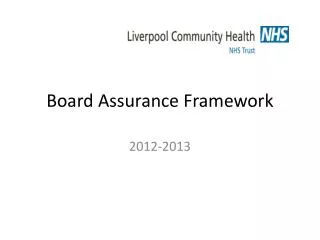 Board Assurance Framework