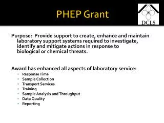 PHEP Grant