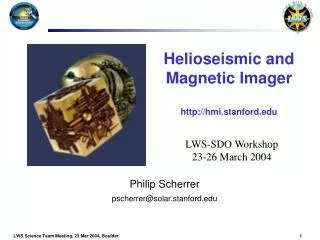 Helioseismic and Magnetic Imager hmi.stanford