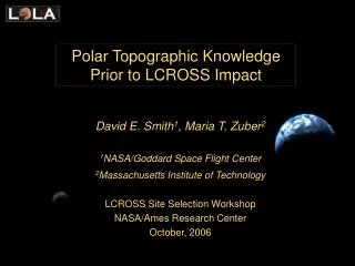 Polar Topographic Knowledge Prior to LCROSS Impact