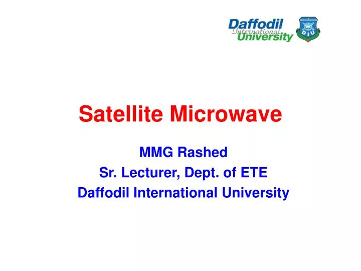 satellite microwave