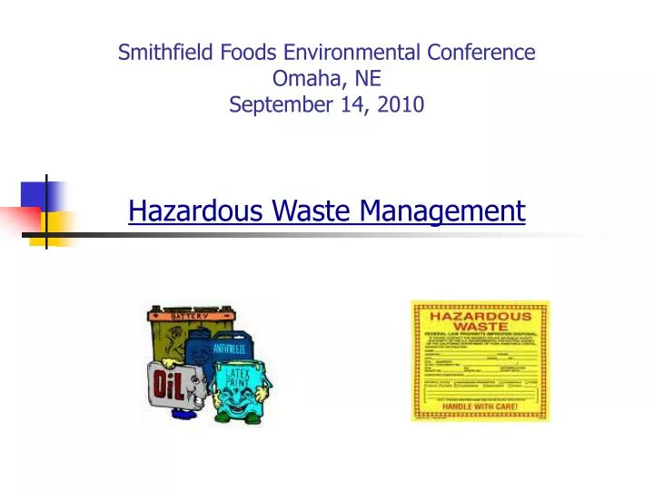 smithfield foods environmental conference omaha ne september 14 2010