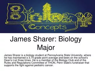 James Sharer-Biology Major
