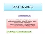 ESPECTRO VISIBLE - slide 1