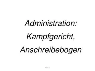 administration kampfgericht anschreibebogen