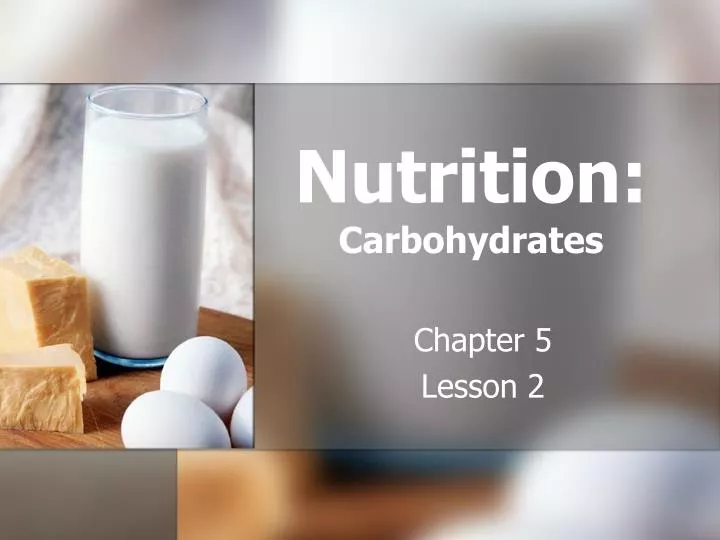 nutrition carbohydrates