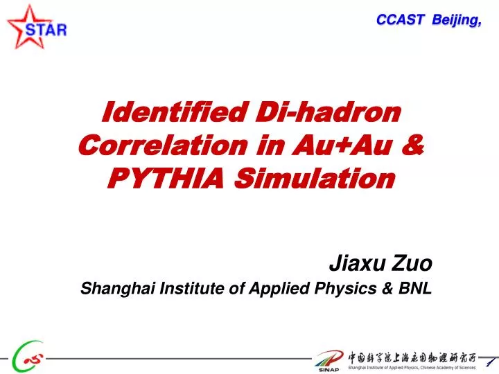 identified di hadron correlation in au au pythia simulation