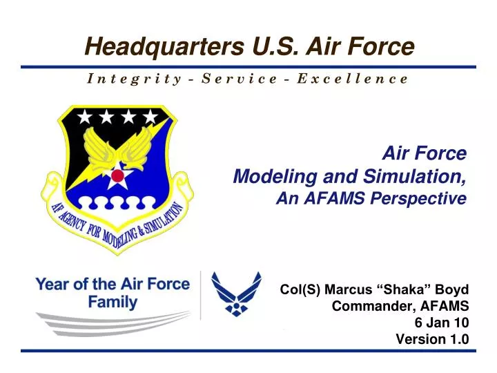 air force modeling and simulation an afams perspective