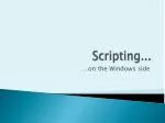 Scripting... - slide 1