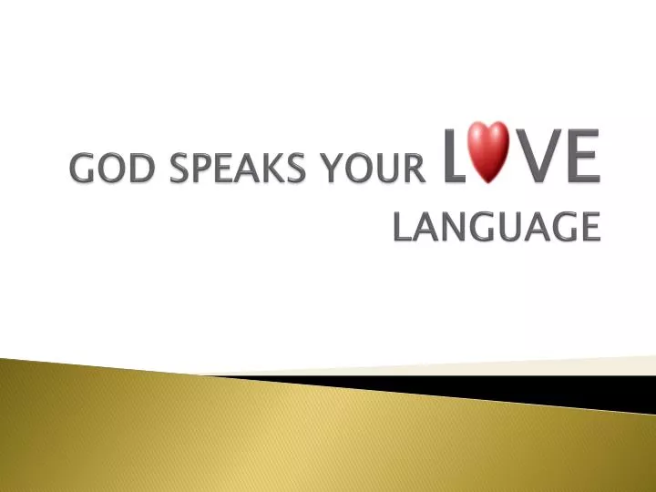 god speaks your l ve language