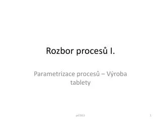 rozbor proces i