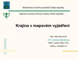krajina v mapov m vyj d en