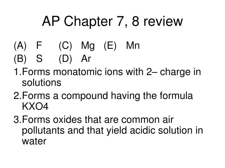 ap chapter 7 8 review