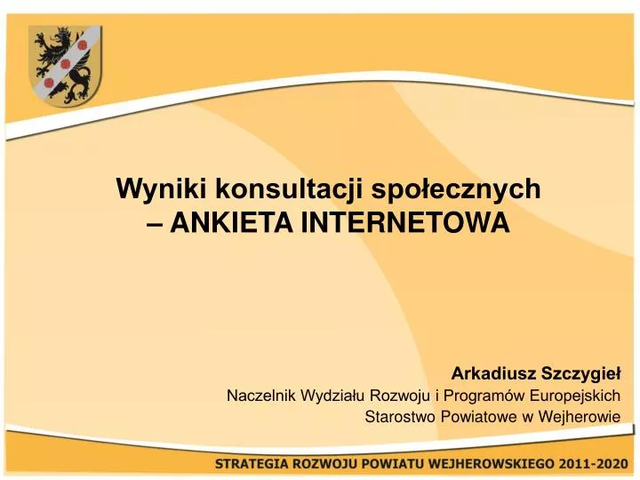 wyniki konsultacji spo ecznych ankieta internetowa