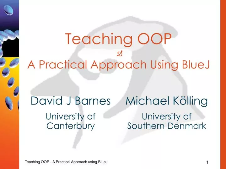 teaching oop a practical approach using bluej